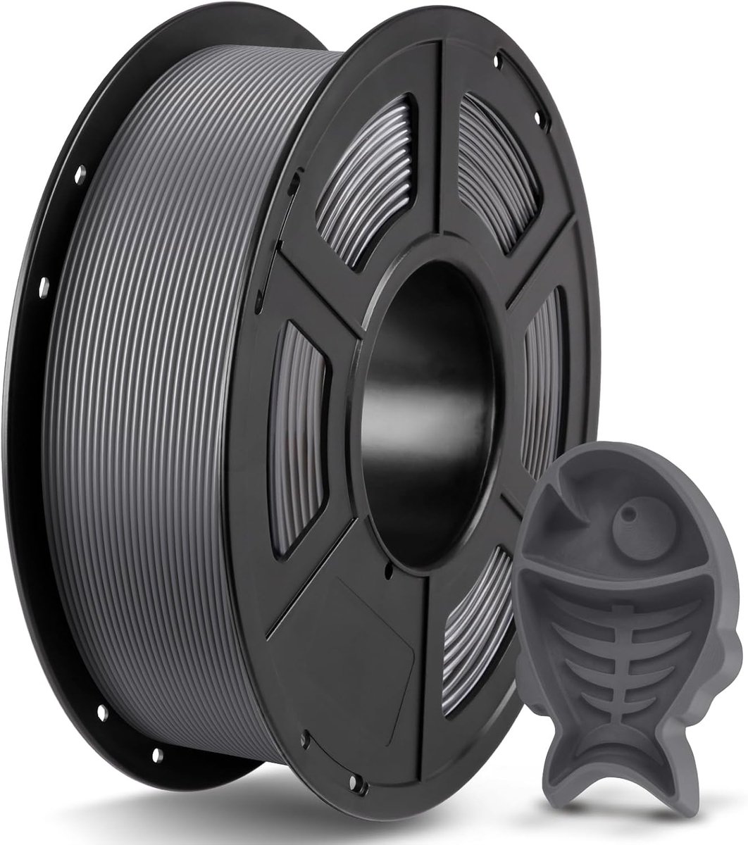 PETG 3D Printer Filament 1.75mm Grijs 1KG - Hoge Nauwkeurigheid +/- 0.03mm