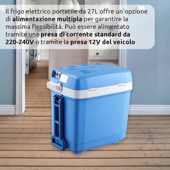 Draagbare Elektrische Koelbox 21L - Warm/Koud Functie - 12V & 220V - Energieklasse A van Merkloos — afbeelding 2