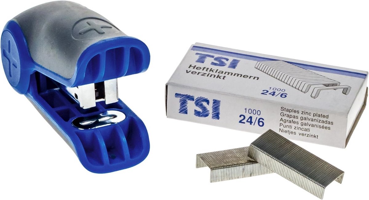Compacte nietmachine set inclusief 1000 nietjes