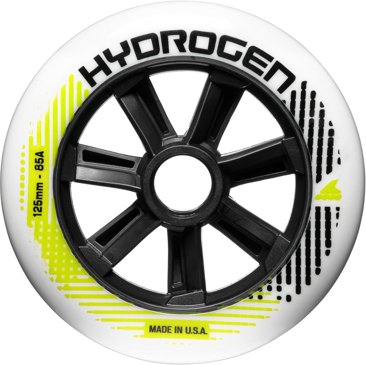 Inline Skate Wielen 125mm 85A - Set van 6 Stuks voor Volwassenen
