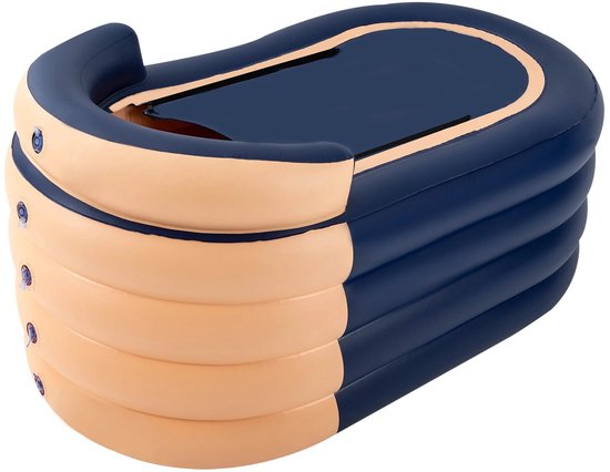 Baignoire Pliable Rolu - Baignoire Gonflable – Pour Adultes & Enfants – 140x84x74 CM - Pompe Incluse – Max 100kg
