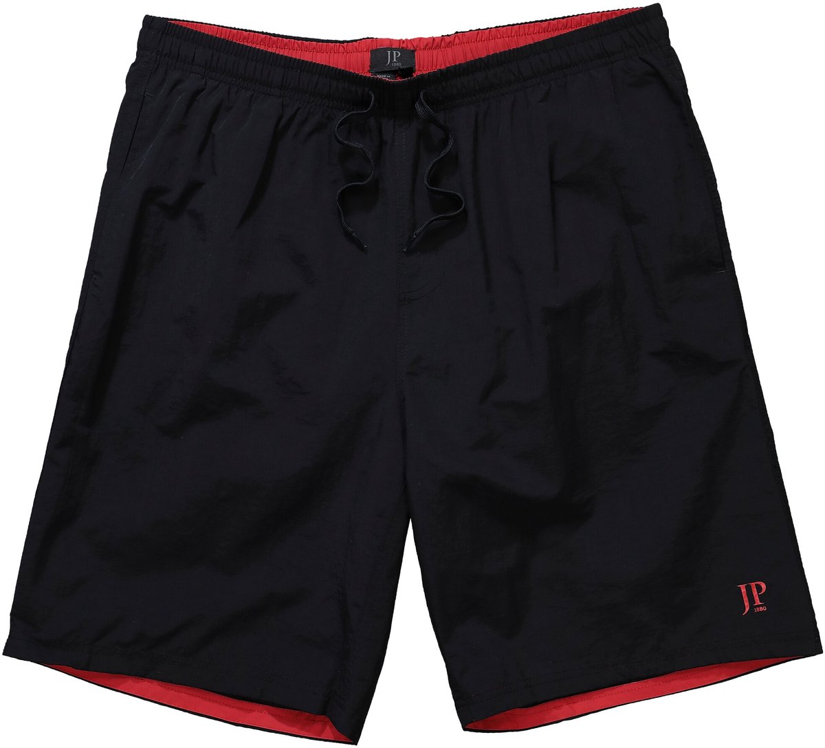 JP 1880 - Heren - Zwemshorts beachwear elastische band - Zwart - Maat 3XL