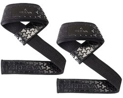 Reeva Lifting Straps Ultra Grip - Zwarte Lifting Straps met padding - Wrist Wraps - Lifting grips - Verkocht per paar - Fitness Lifting Grips geschikt voor mannen en vrouwen