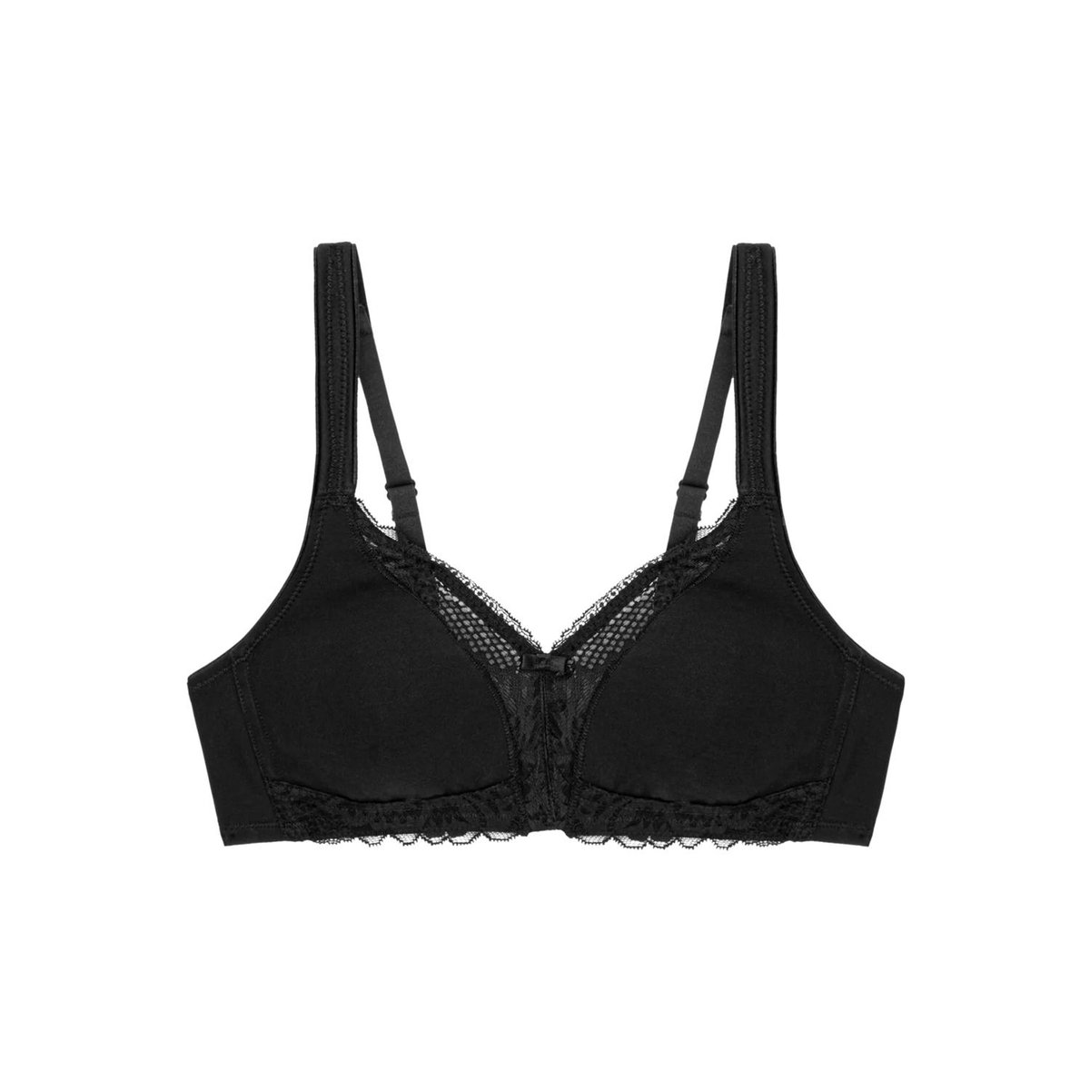 Triumph bh zonder beugels Modern Lace + Cotton Black