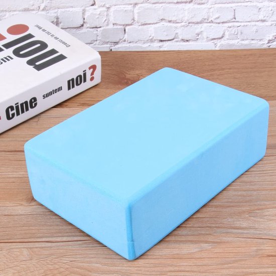 Yogablok Fitness - Yoga Hulpmiddel - Oefeningen Verdiepen - Stevig Eva Materiaal - 15cm Kubus - Blauw — afbeelding 3