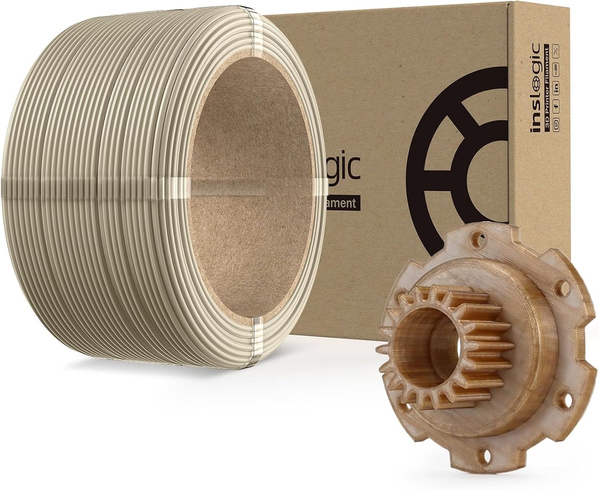PEEK Filament - 3D Printer Materiaal - Industriële Toepassingen - Vlamvertragend UL94 V-0 - 175mm 250g - Natuurlijk