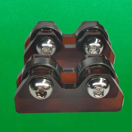 Keu Rechtheidsdetector - Controle Set - Biljart Keuren - Robuuste Acryl Constructie - Draagbaar Formaat - Bruin — afbeelding 5