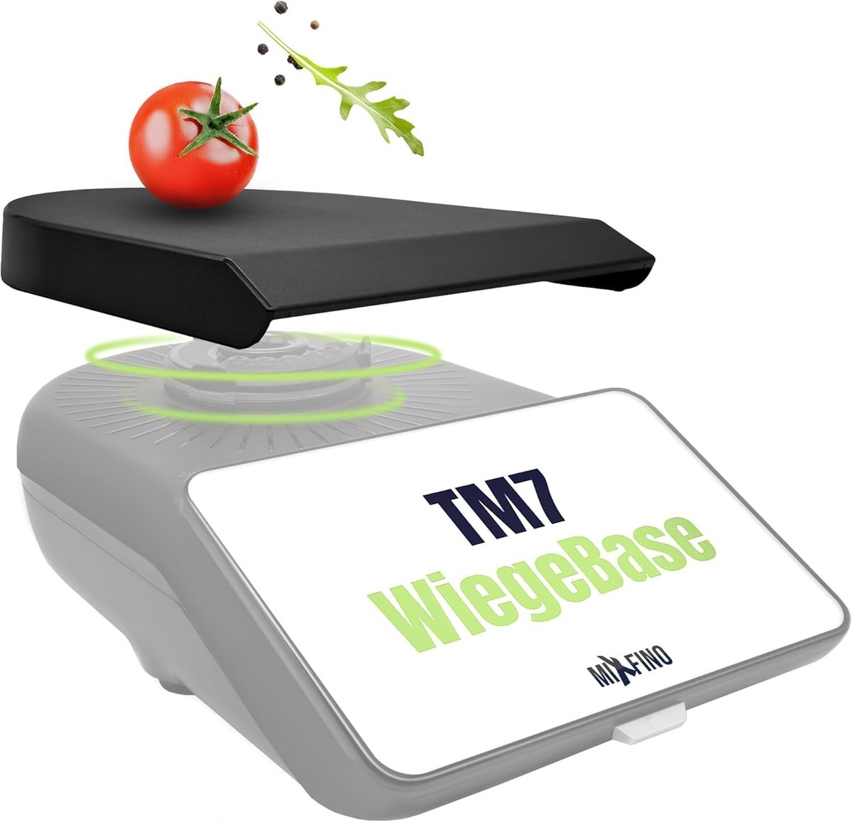 Keukenmachine Accessoire - Weegplateau - Precisie wegen - Beschermt koppeling - 23.7 x 22 cm - Zwart