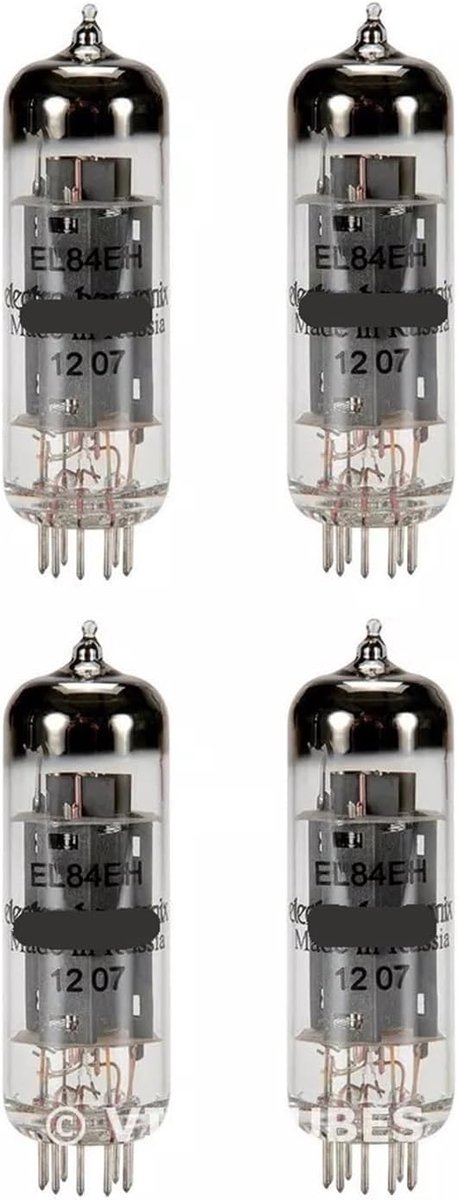 Vacuümbuizen Set - Audio Componenten - Versterker Reparatie - Vier Stuks Inclusief Stroom - 350 Gram