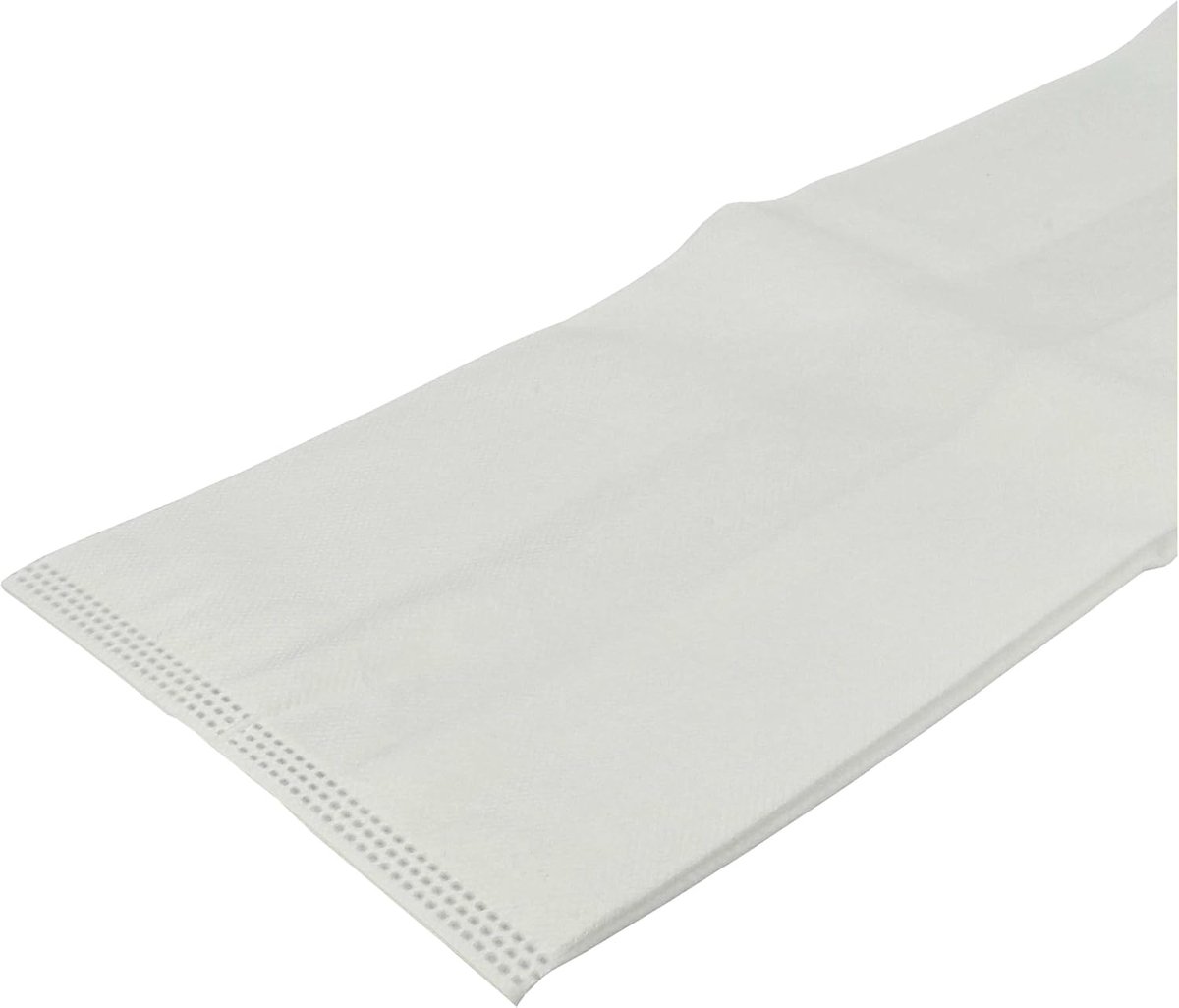 Stofzuigerzakken - Reservezakken Microvezel - Stofvrij Houden - 3-laags Filtratie - 59x17.5cm - Wit