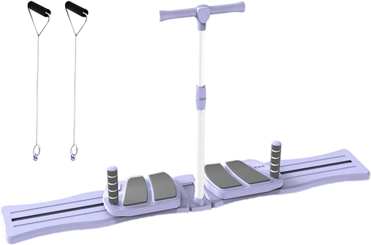 Pilates Trainingsbord - Fitness Plank - Buikspier Training - Niet-Glijdend Ontwerp - 75x14 cm - paars