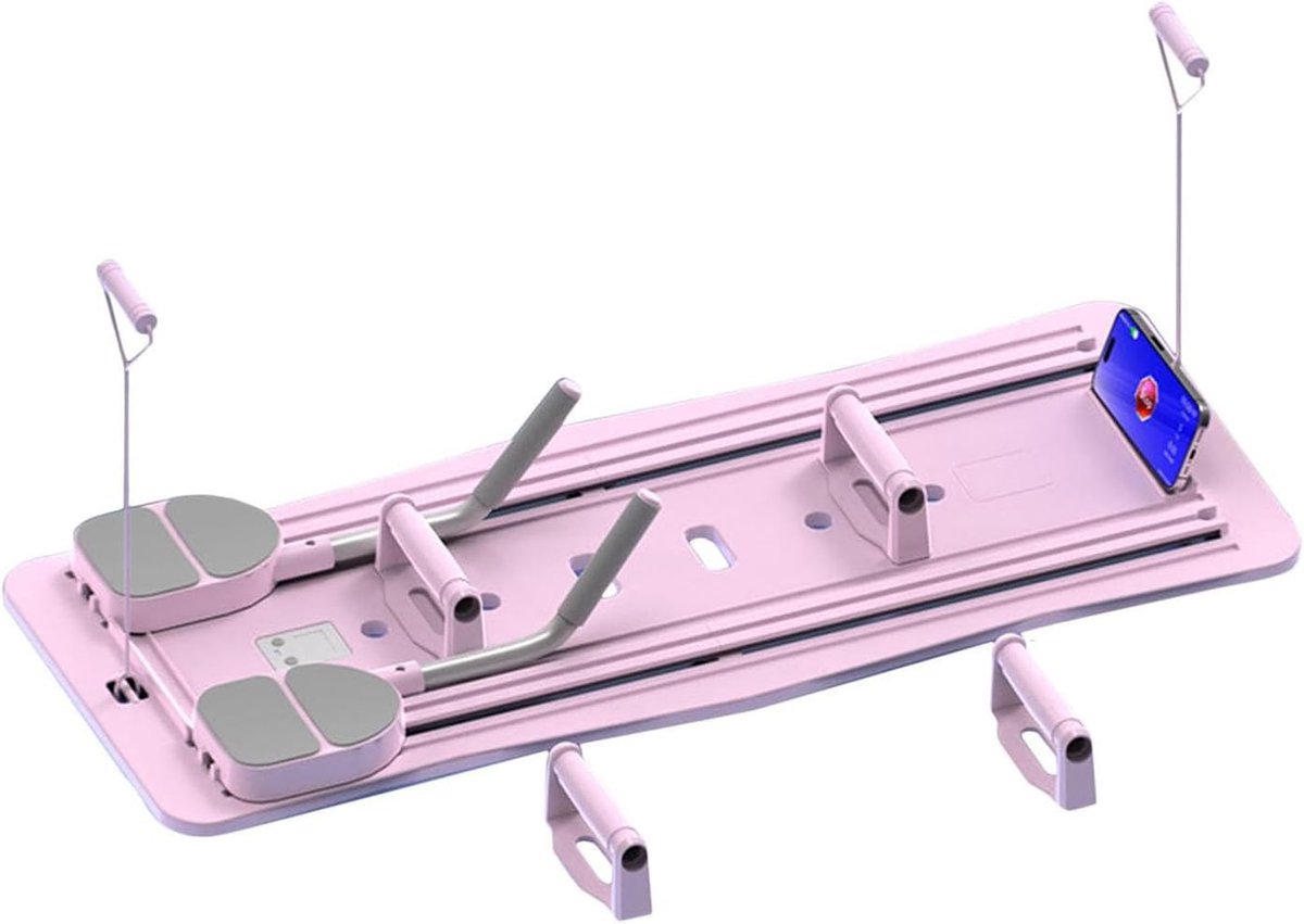 Fitness Bord - Pilates Trainer - Thuis Trainen - Opvouwbaar Ontwerp - 106x41x7 cm - Roze