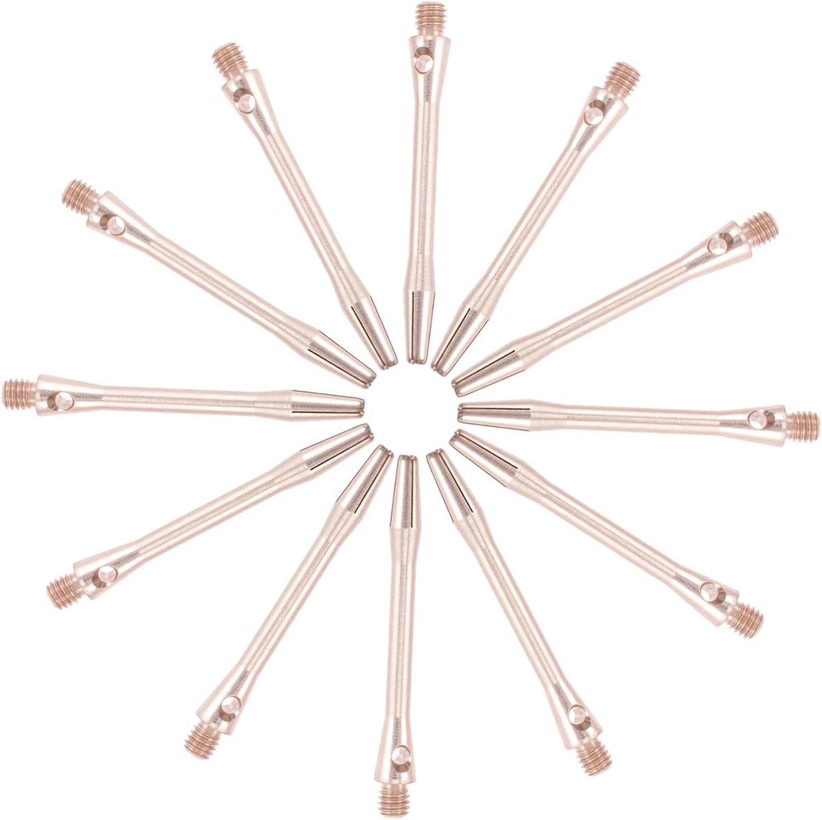 Dart Stelen Set - Vervangbare Schachten - Dart Stabiliteit - Lichtgewicht Aluminium - 5cm Lengte - Goud