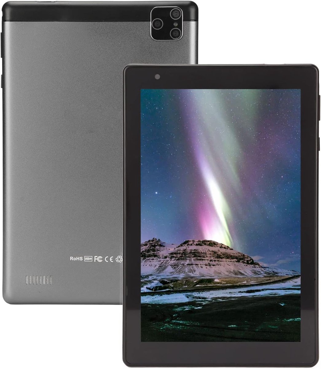 8 inch tablet - Android tablet - Studie en werk - Dubbele simkaart - 2GB RAM 32GB - Donkergrijs