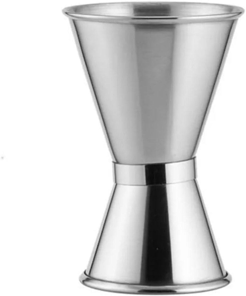 Cocktail Maatbeker - Dubbel Schot - Drankjes Mixen - Roestvrij Staal - 15/30 ml - Zilver