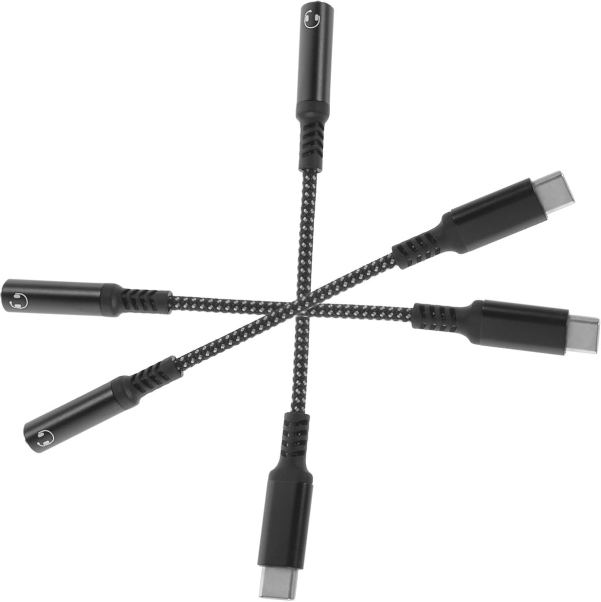 Type C Adapter - Hoofdtelefoon Kabel - Muziek Luisteren - Plug en Play - 13 cm Lengte