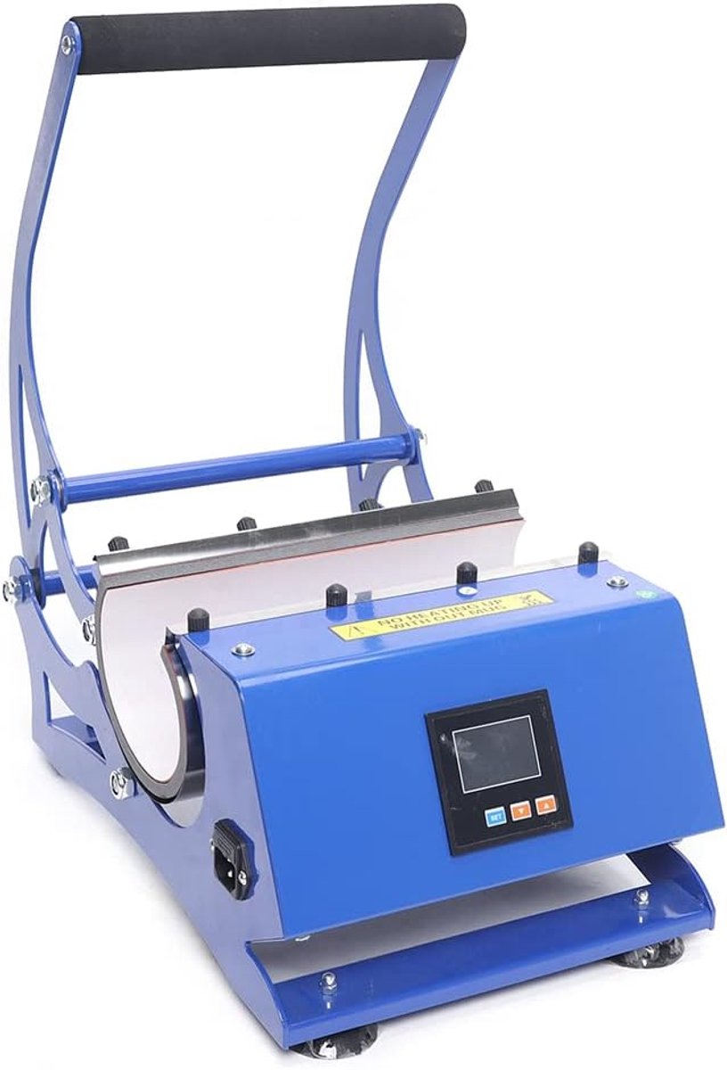Mokkenpers Machine - Kopjes Pers - Zelf Decoreren - 6-in-1 Functionaliteit - 42x26x28.5 cm