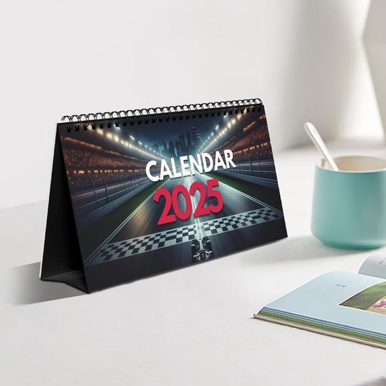 Bureaubladkalender Racing - Kalender Maanden - Planning en Organisatie - Speciaal voor Fans - 22 x 18 x 2 cm — afbeelding 4