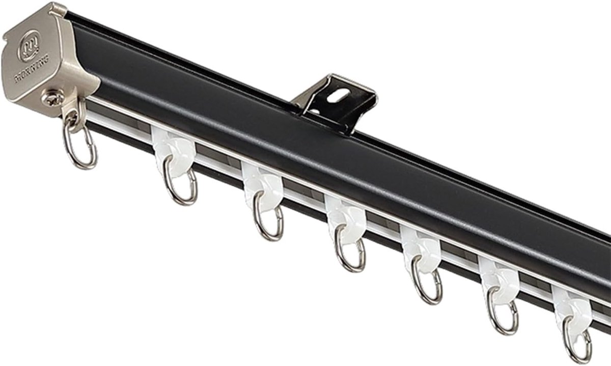 Gordijnrail Aluminium - Gordijnstang Robuust - Ruimte Verdeler - Complete Set - 400 cm - B-zijde