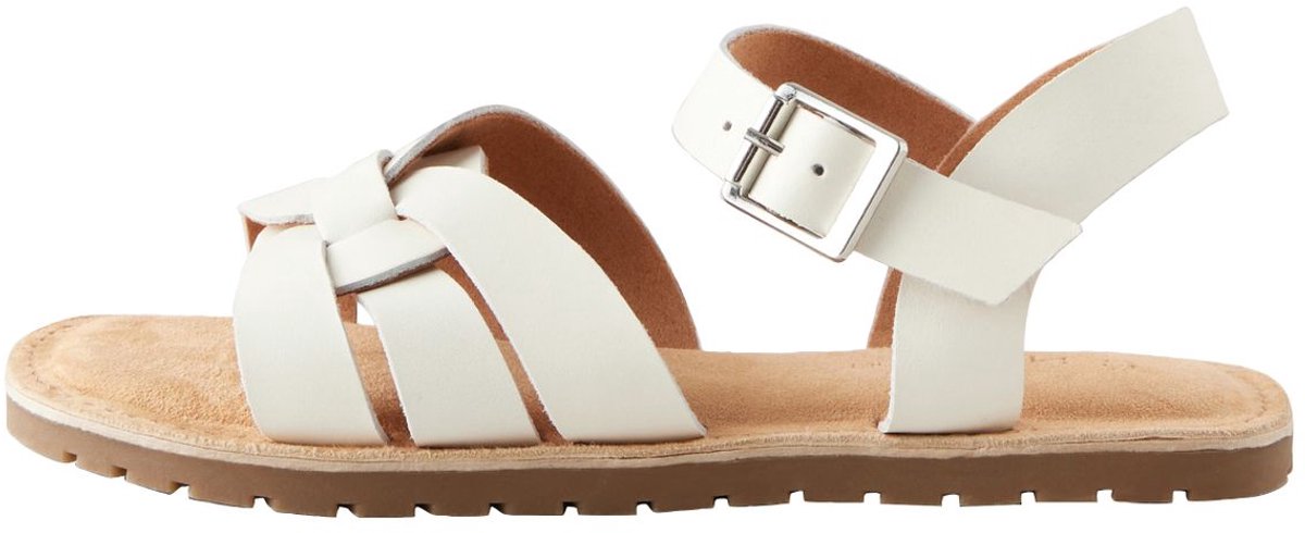 Next - Meisjes - Leren geweven sandalen - Wit