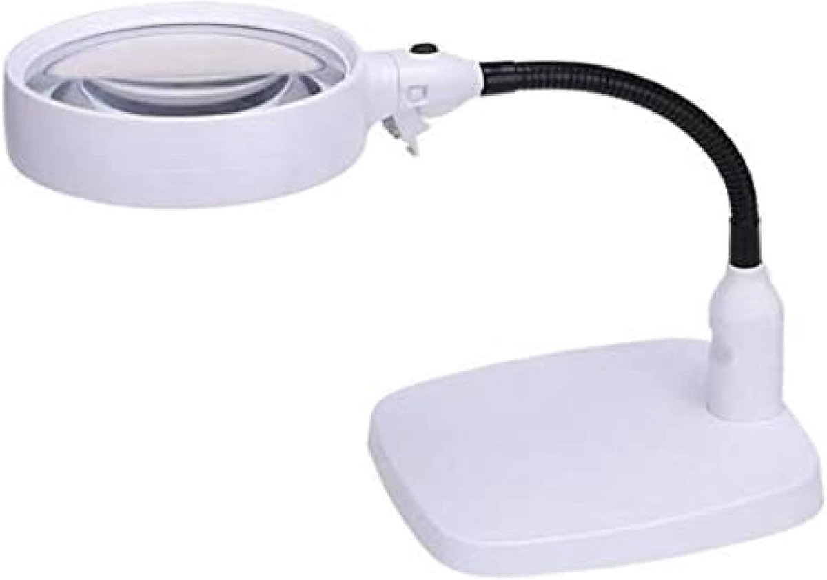 Vergrootglas met Standaard - Leesloep - Gedetailleerd Werk - 6 LED Lampen - 10x Vergroting