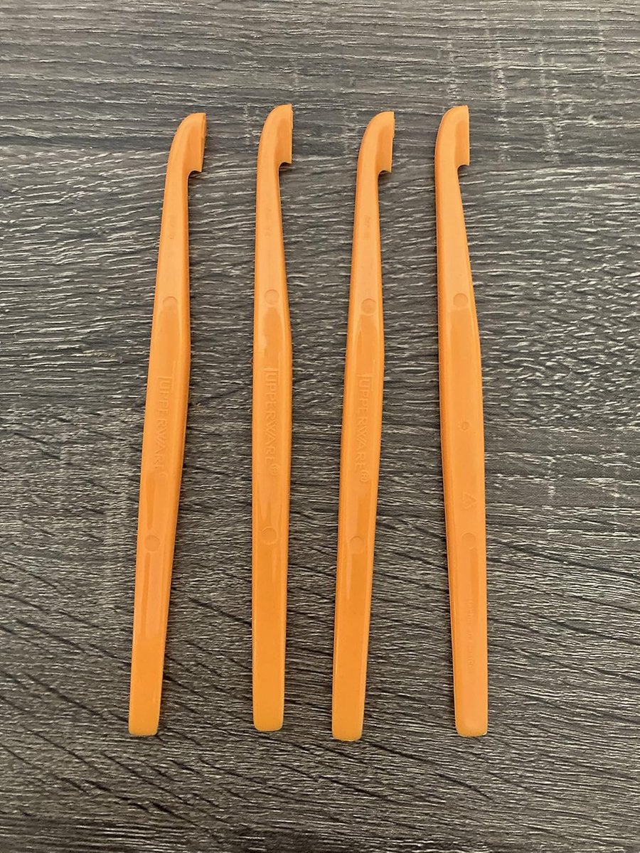 Citrus Dunschiller - Citrusmesje Keukengadget - Snelle Schilwerkzaamheden - Set van Vier - 204 x 63 cm - Oranje