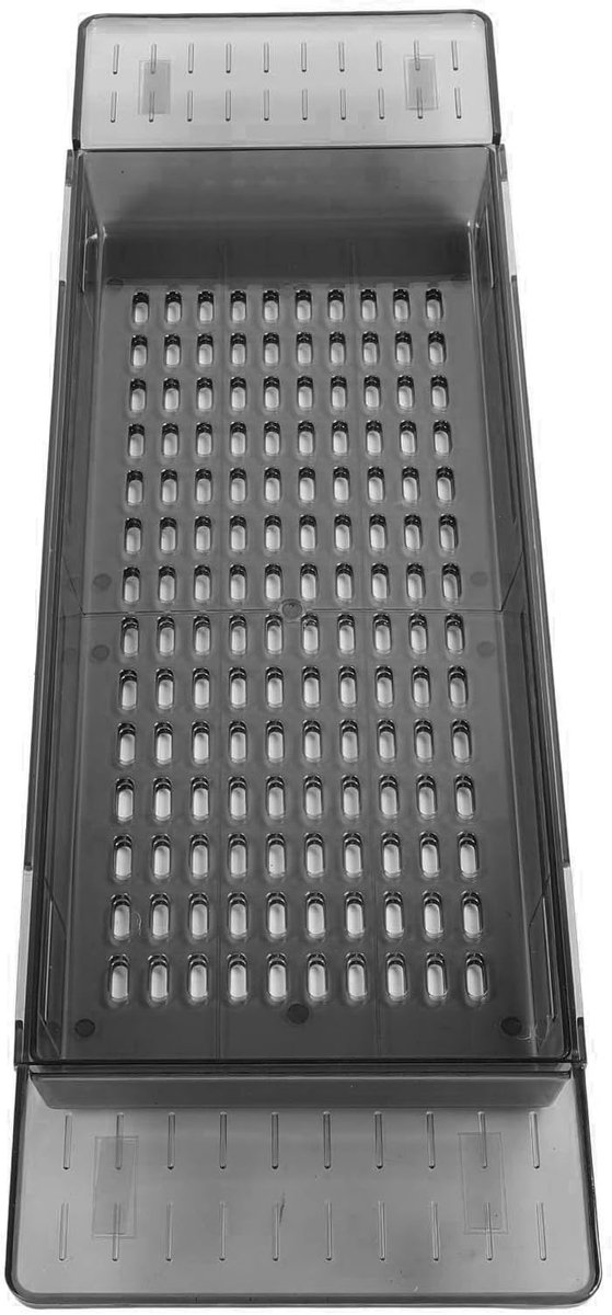 Badkuip Organizer - Bad Accessoire - Ontspanning Thuis - Verstelbare Lengte - 56-80 Cm - Lichtgrijs