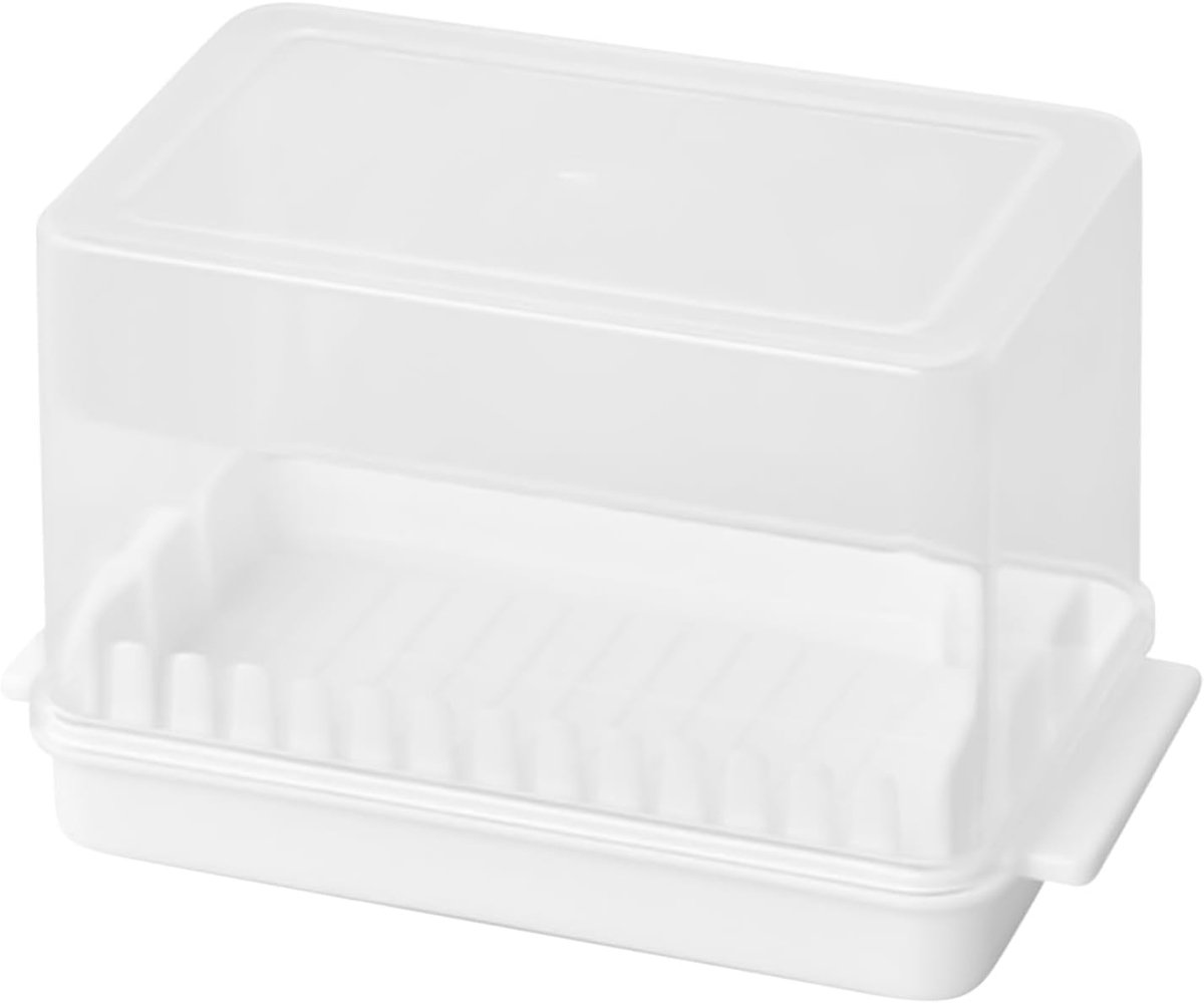 Boter Snijder - Opslag Bakje - Keuken Hulpmiddel - Verwijderbare Onderdelen - 18x10x11 cm - Wit