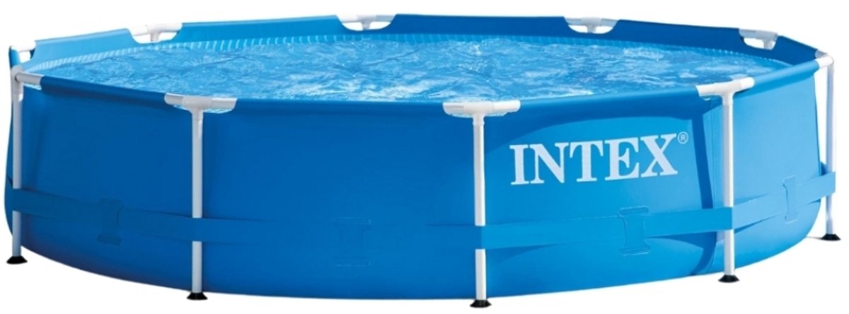 Intex Metal Frame Zwembad – 366×76 cm – Rond – Zwembad Tuin – Frame Zwembad – Opzetzwembad – Zwembad Familie – Zwembad Zomer