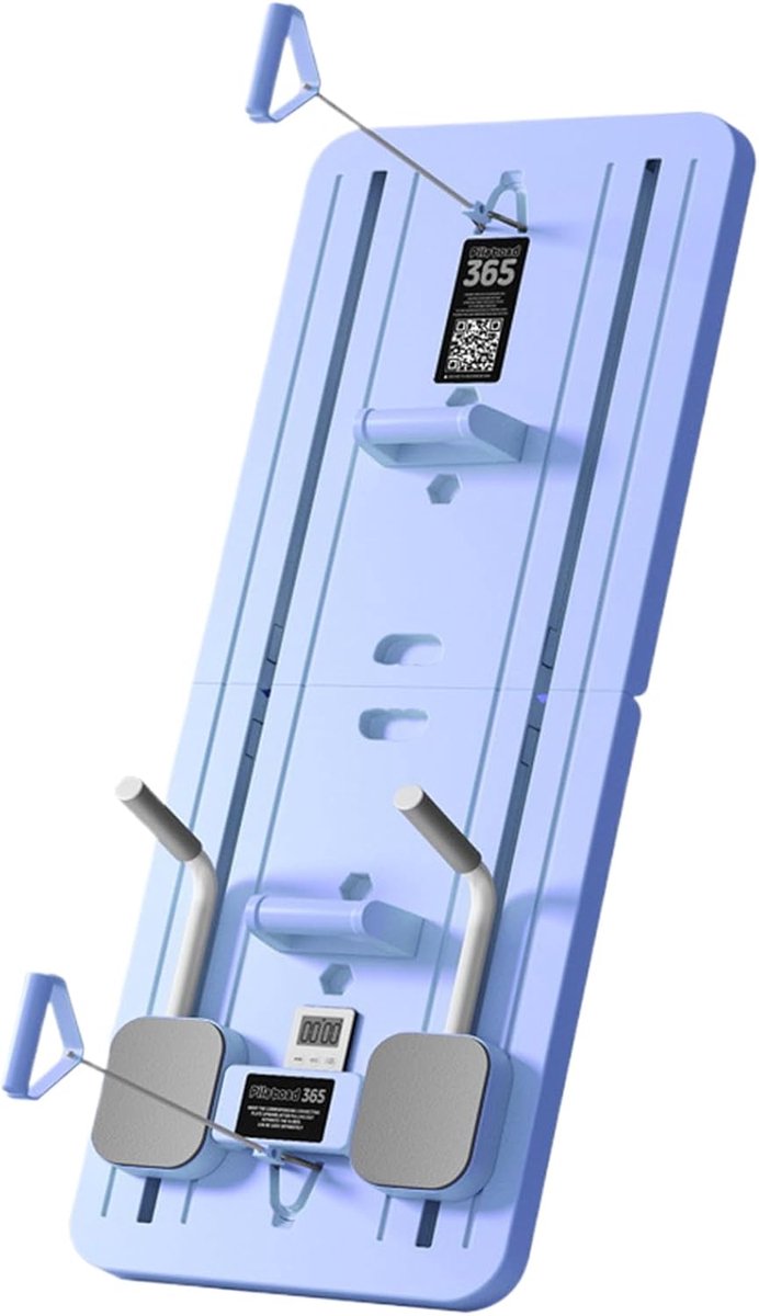 Pilates Trainingsbord - Fitness Oefenbord - Thuis Workout - Compact Draagbaar - 106x41cm - Orchidee paars