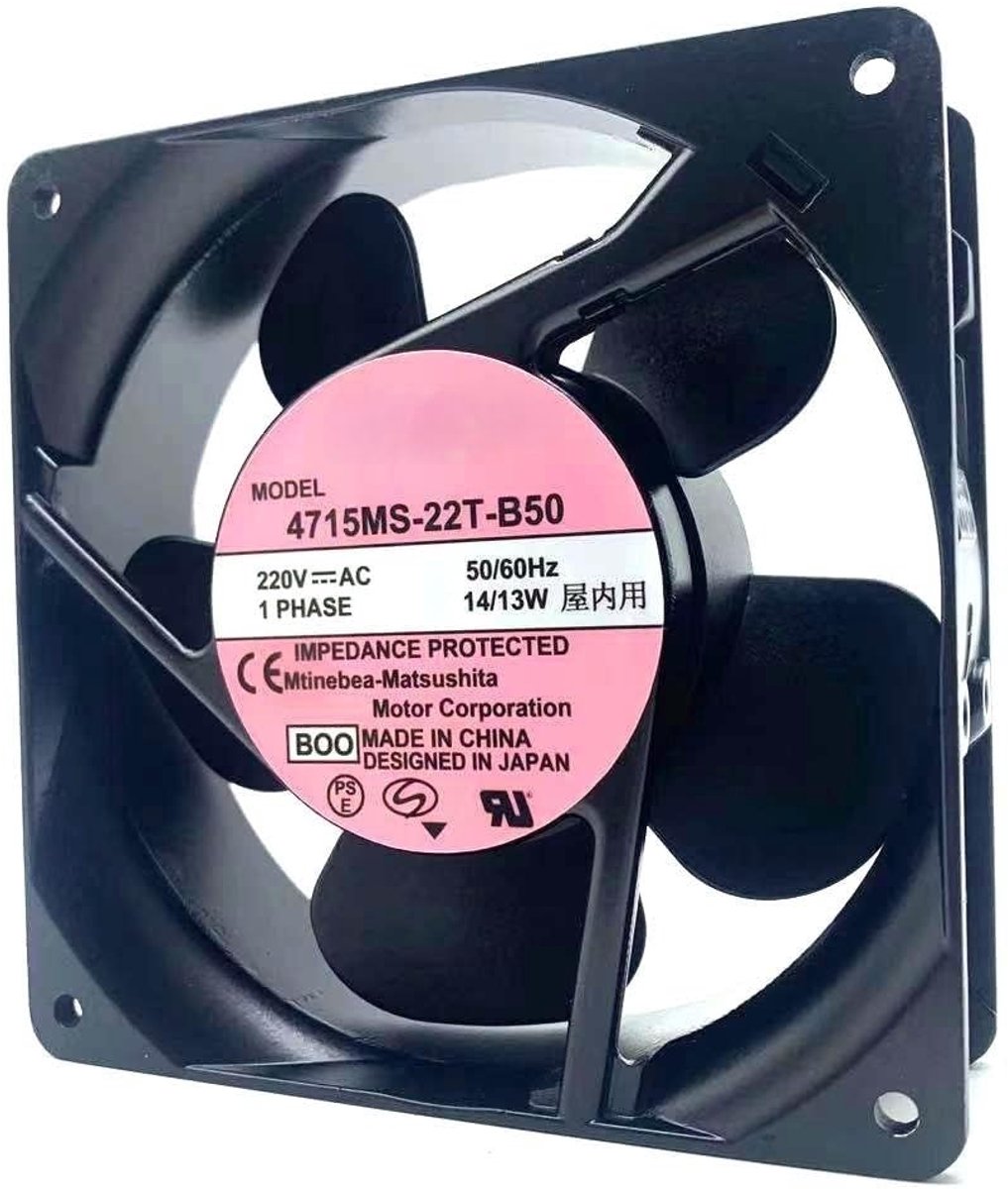 AC Koelventilator - Ventilator - Warmteafvoer - 220VAC Stroomvoorziening - 14/13W Vermogen