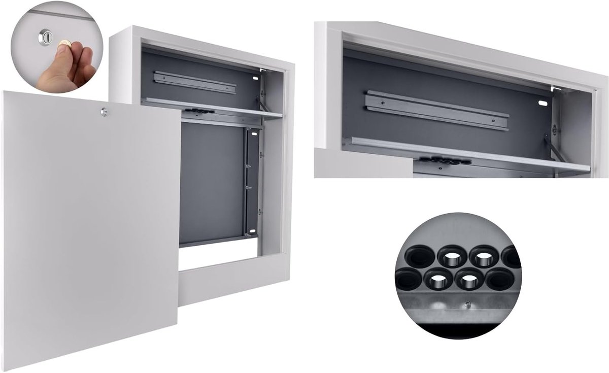 Verdelerkast Opbouw - Verwarmingsverdeler Kast - Vloerverwarming Regelen - Voor 14 Circuits - 1015 mm