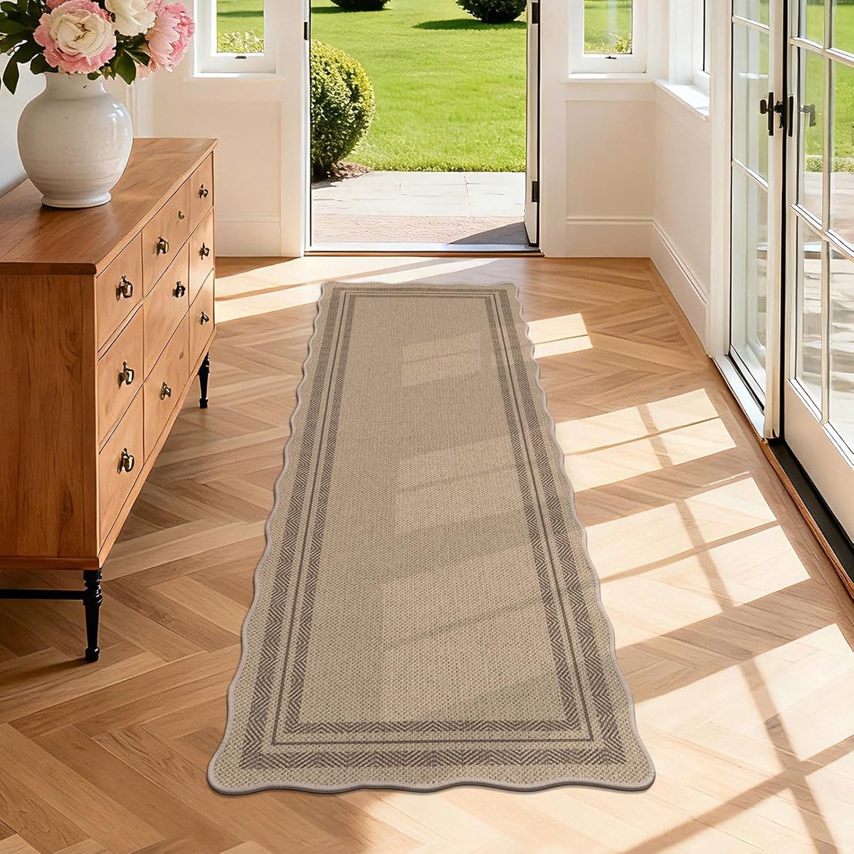 Tapijtloper - Lange vloerbedekking - Hal en keuken - Antislip en wasbaar - 60 x 180 cm - J
