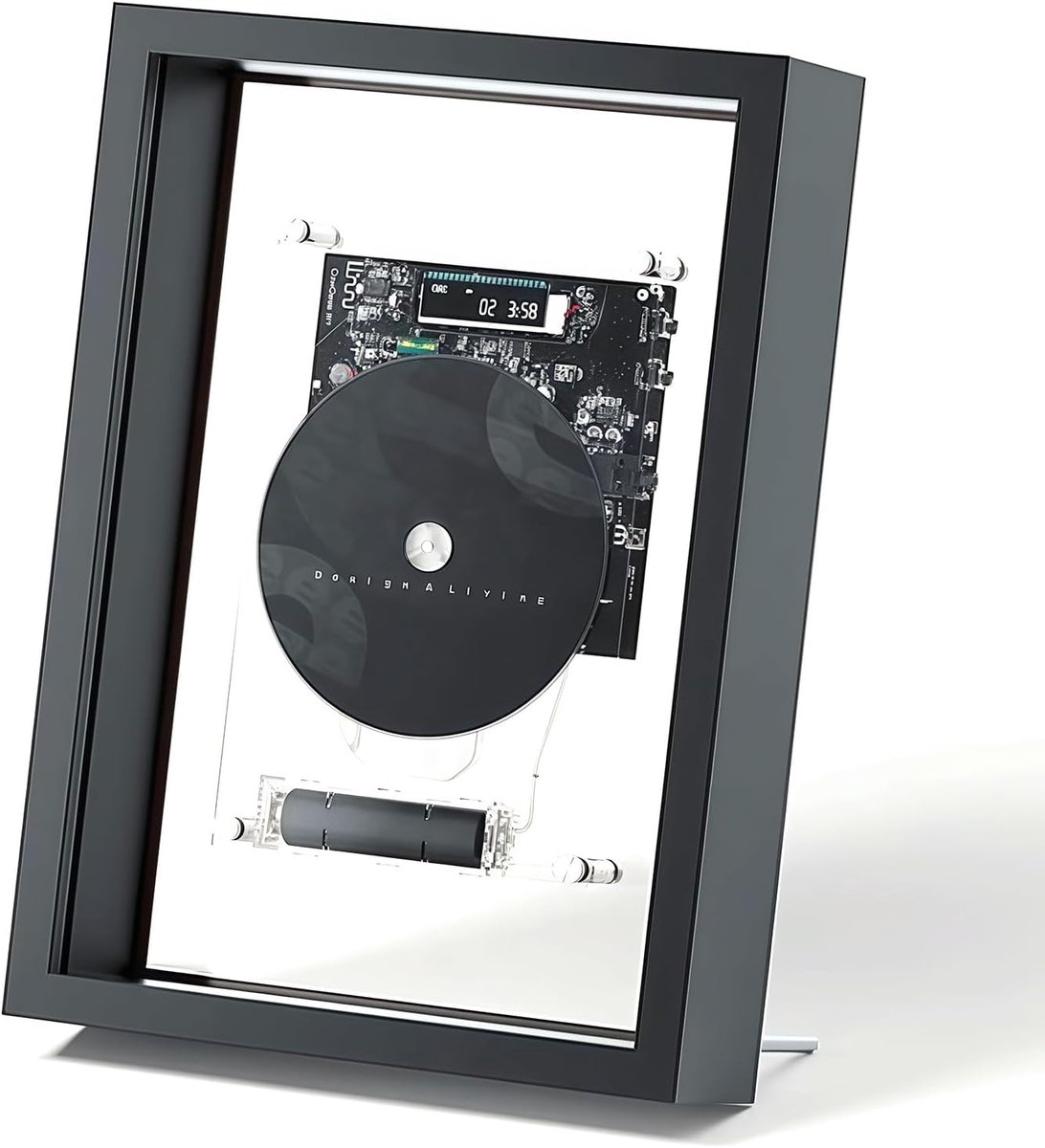 Wand CD Speler - Muziekspeler Decoratie - Muziek Luisteren Thuis - Bluetooth 5.0 Connectie - 229 x 318 x 64mm