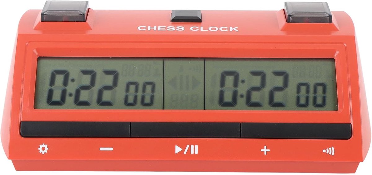 Digitale Schaakklok - Spel Timer - Wedstrijd Timing - Groot Scherm - 20 x 11 x 8 cm