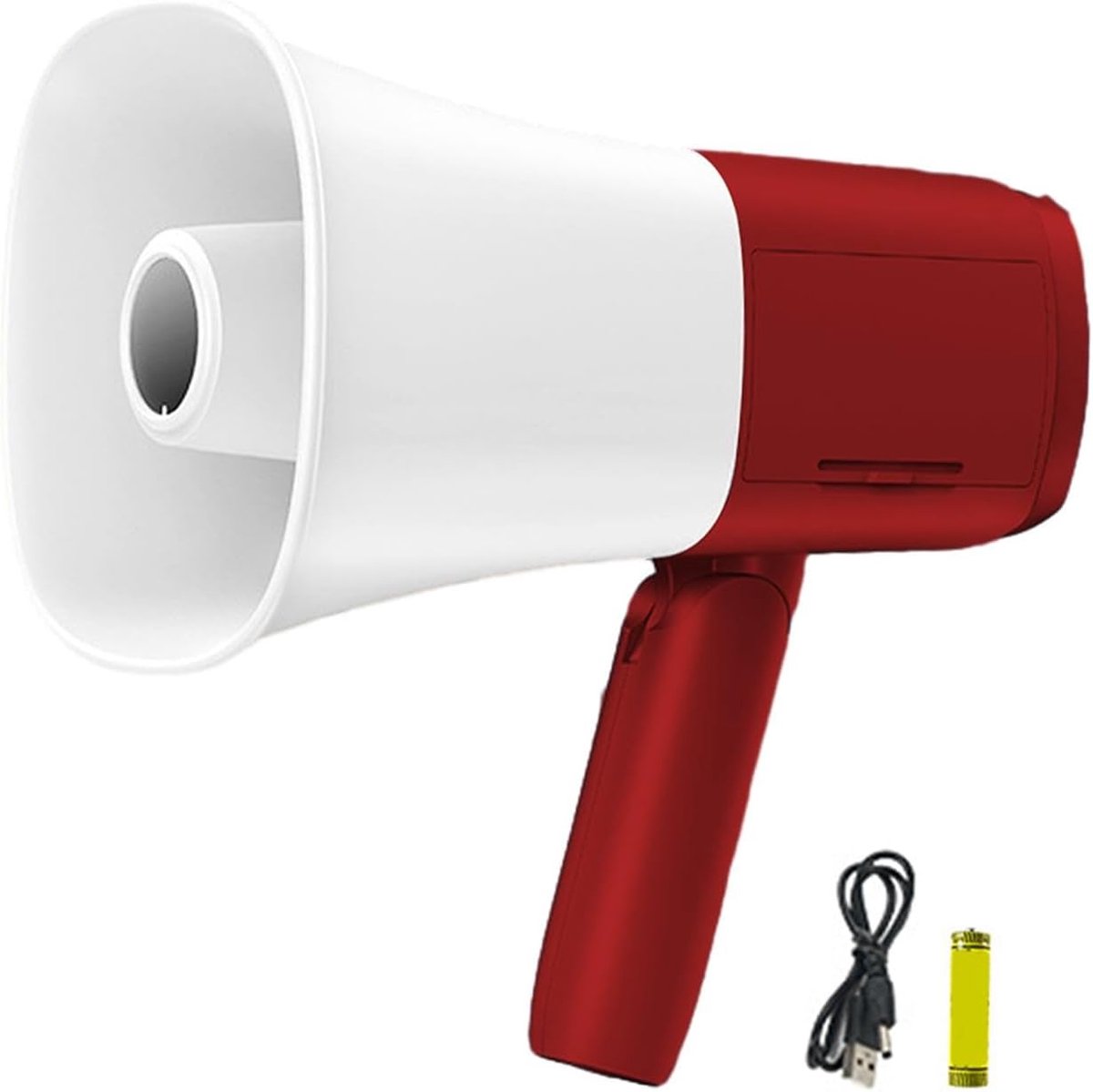 Draagbare Megafoon - Luidspreker Bullhorn - Veilige Boren - 800 Meter Bereik - 14 x 22 cm