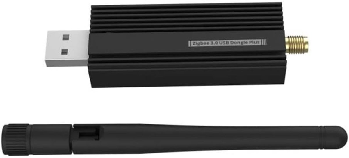Draadloze Zigbee Adapter - Universele USB Stick - Smart Home Besturing - Lokaal Apparaten Beheren - 87x26x14mm - Zwart