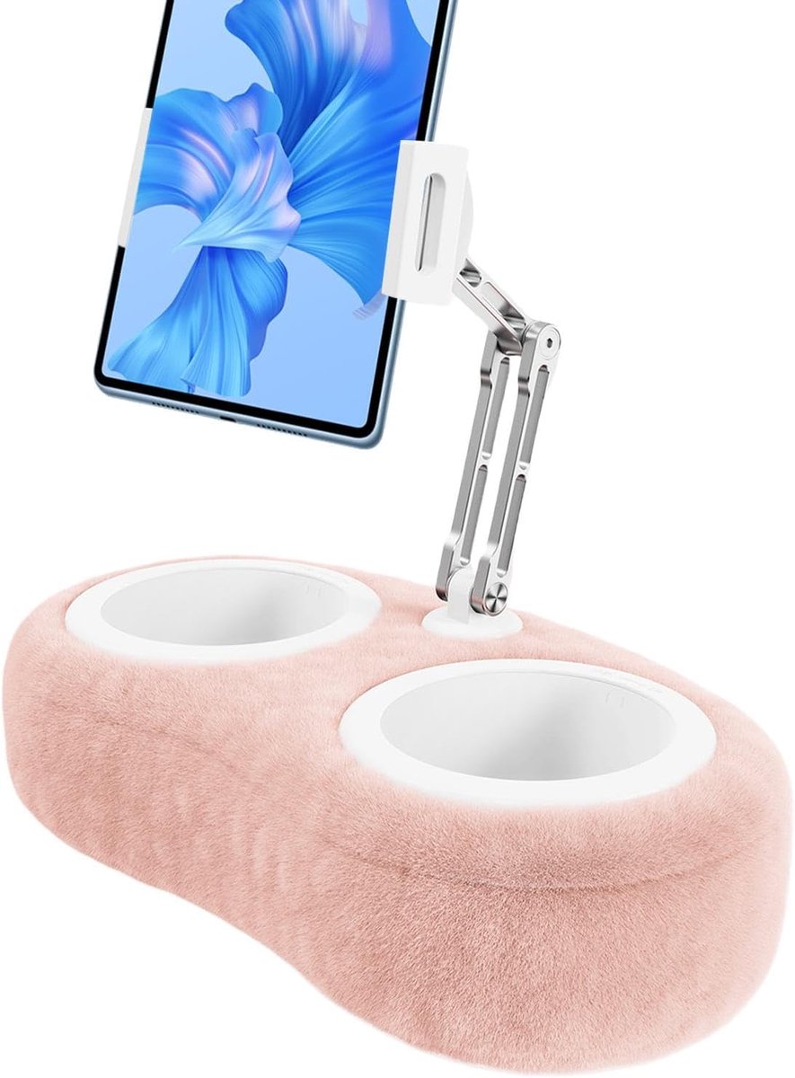 Tablethouder Kussen - Verstelbare Houder - Lezen in Bed - 360° Draaibare Klem - 47-13 Inch