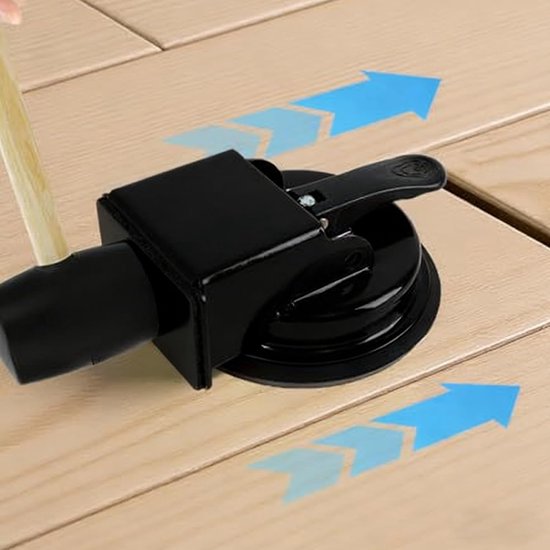 Vloer Reparatie Gereedschap - Laminaat Fixer - Gaten Dichten - Sterke Zuignap - 118 mm Zuigdiameter - Zwart — afbeelding 5