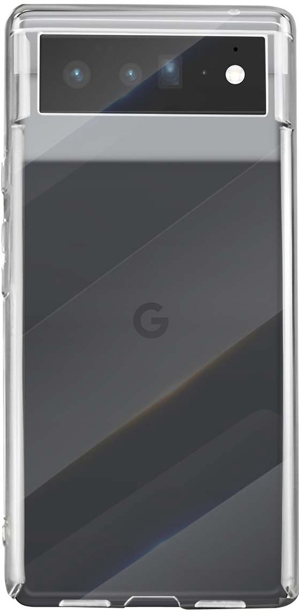 Bigben Connected, Hoesje voor Pixel 6 Pro Ultra-Dun van Zacht TPU, Transparant