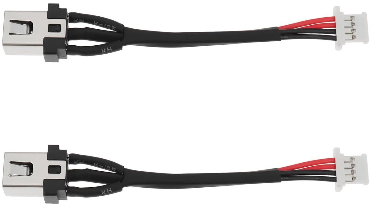 Allecto - Universele Laptop Power DC Connector - 4Pin - Geschikt voor Lenovo ThinkPad T480 - Compatibel - Zwart - DC301014I00 - DC301014G00