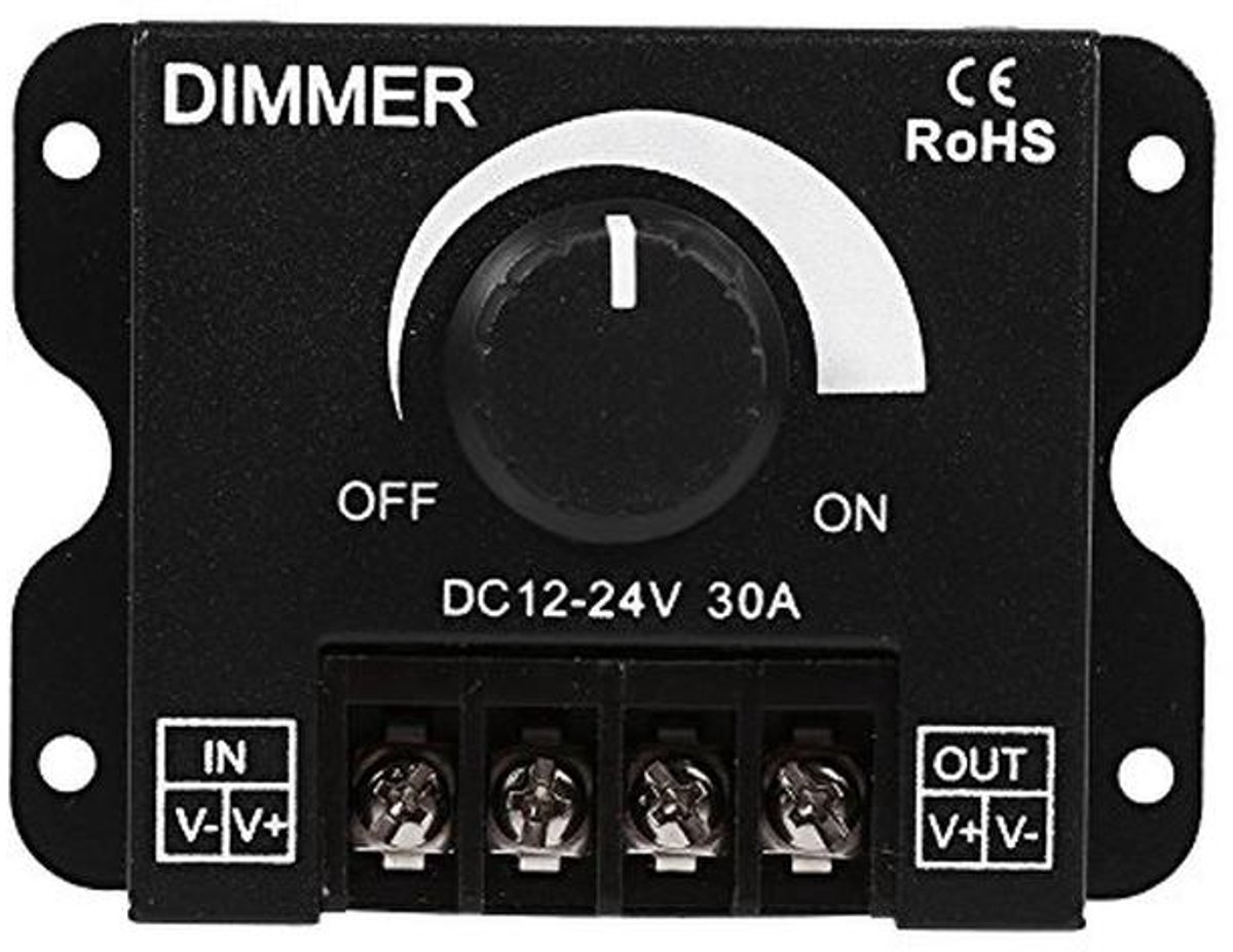Dimbare LED Schakelaar Controller 12V-24V 30A - Verstelbare Helderheid voor LED Strips