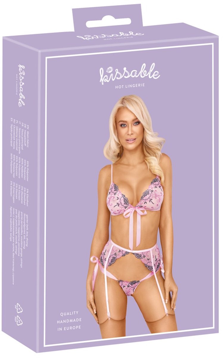 Bra Set Embroidery L/XL