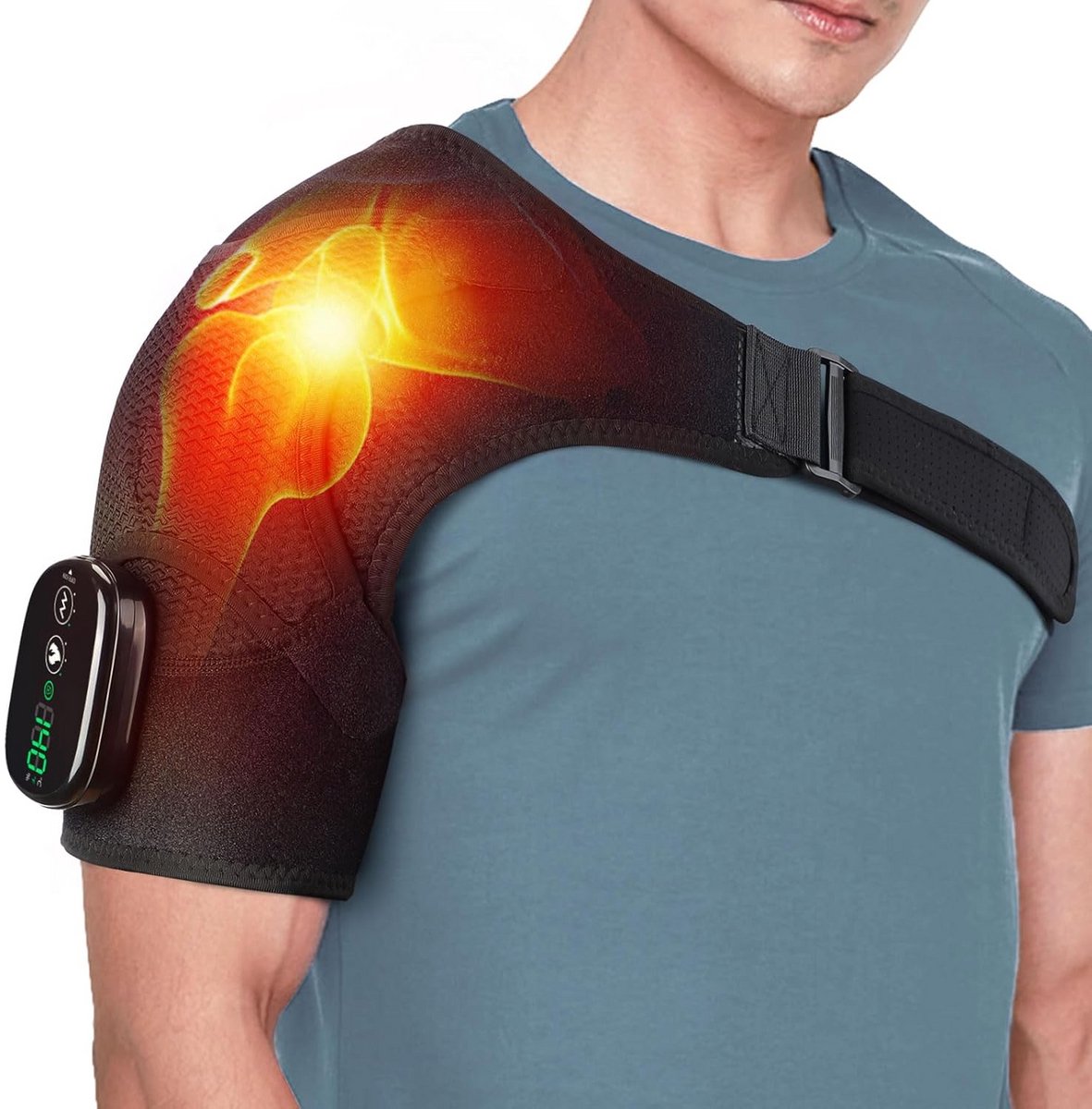 Verwarmde schouder massager voor ontspanning en pijnverlichting