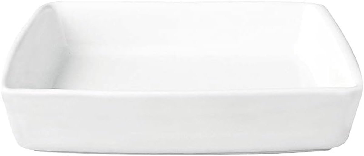 Grote Ovenschaal Keramiek Wit 28x19x6.5 cm