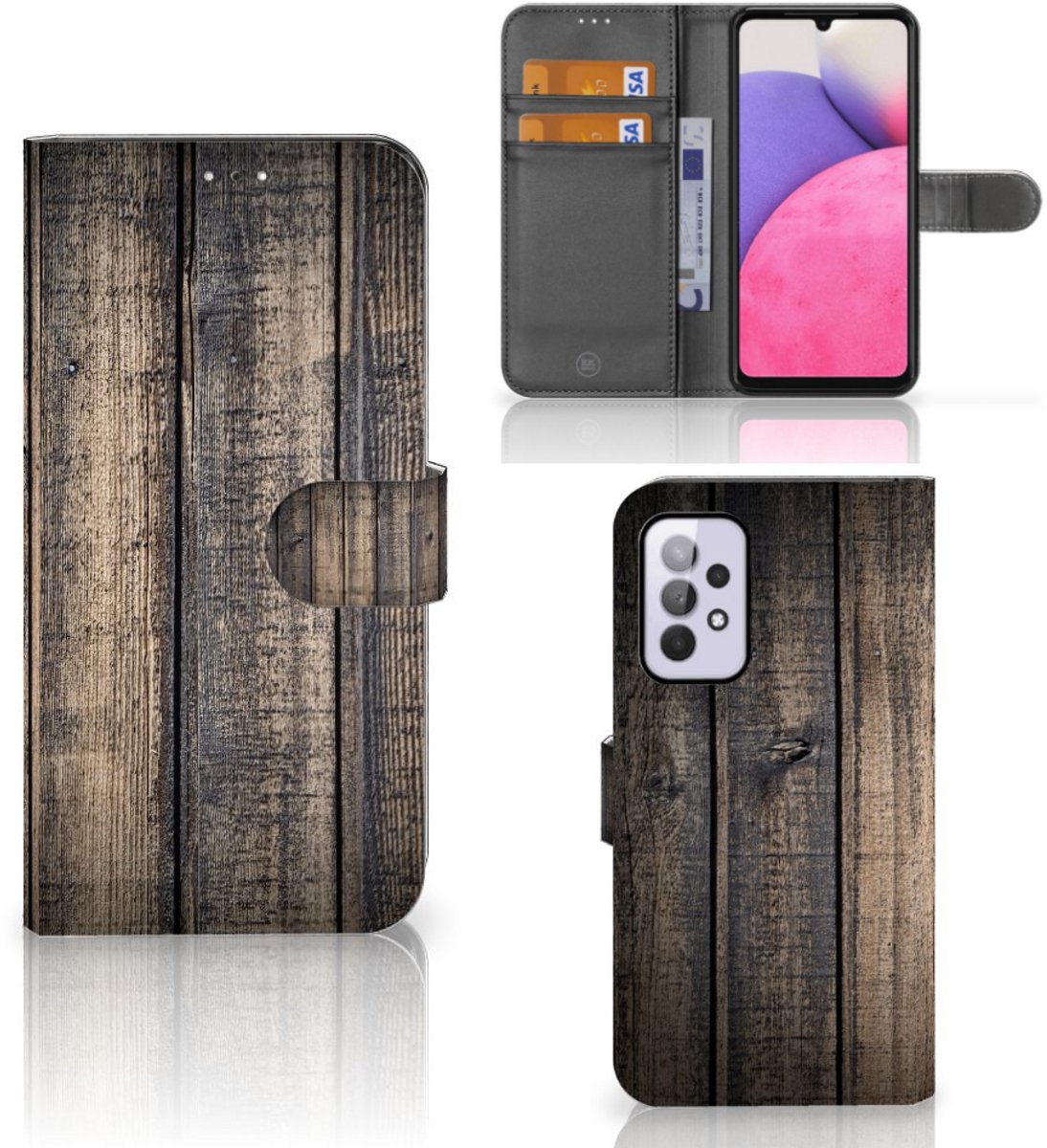 Samsung Galaxy A33 5G Book Style Case Steigerhout