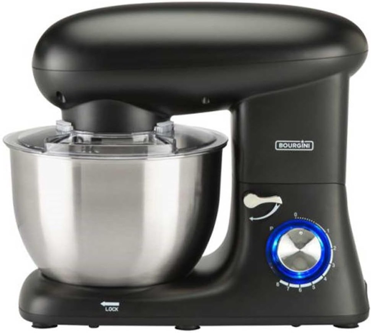 Foodprocessor 5.5 Liter Zwart met 8 Snelheden en Pulsefunctie