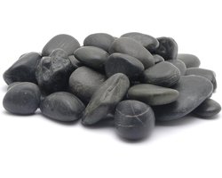 Decoratief Aquariumgrind 12-18 mm - Natuurlijke Zwarte Kiezelsteen 2 kg