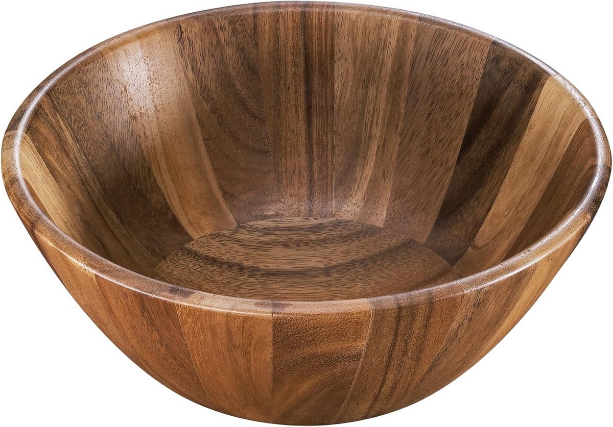 Salade- en fruitschaal van acacia hout - 30 cm diameter