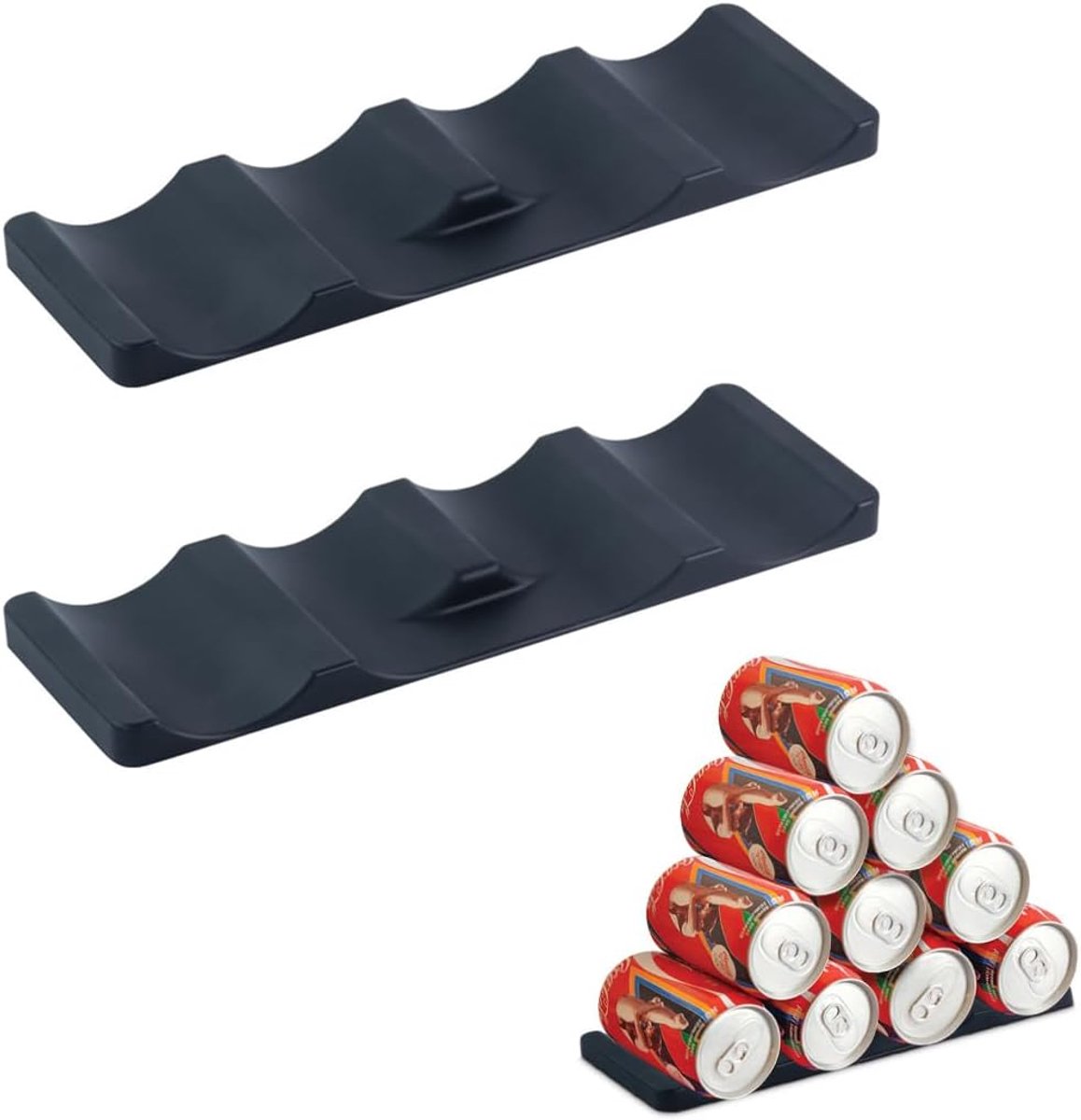 Universele Koelkast Flessenhouder - Silicone Blikhouder voor 10 Flessen